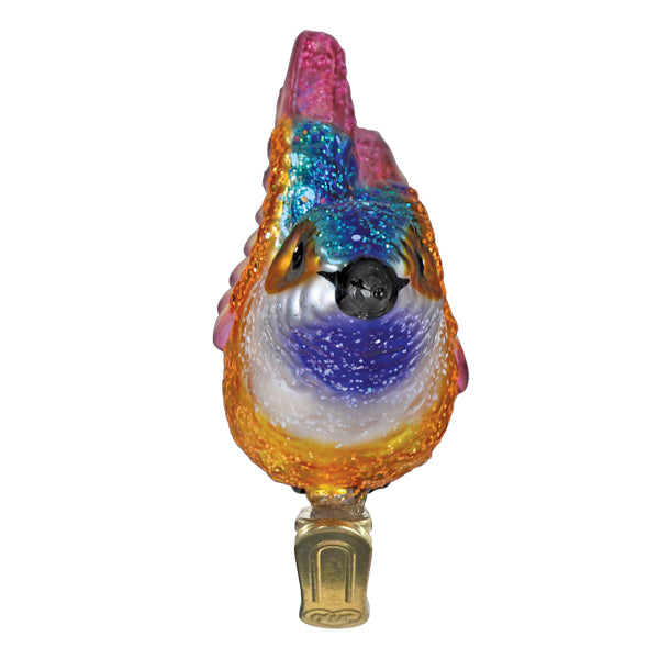 Vibrant Hummingbird Christmas Ornament