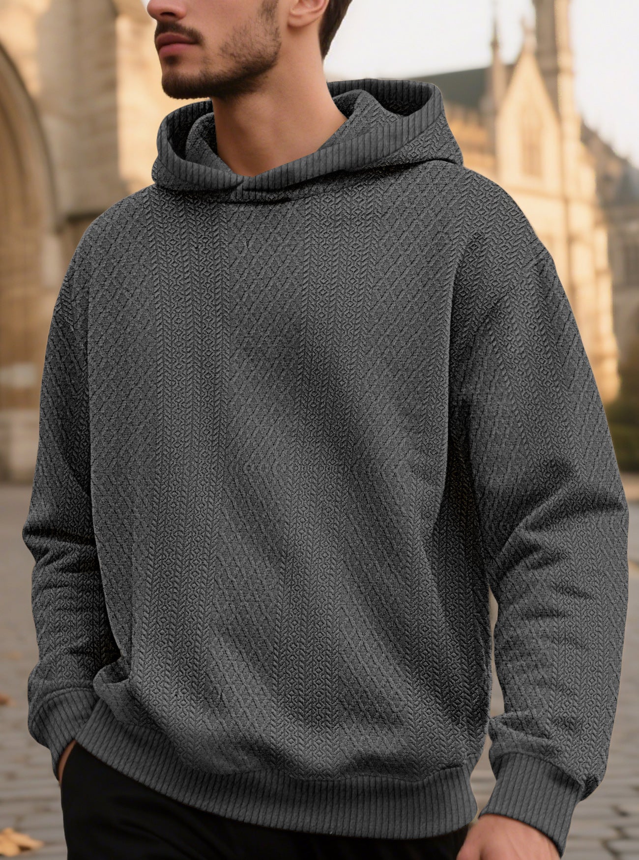 Men's Mountain Jacquard Fleece Hoodie