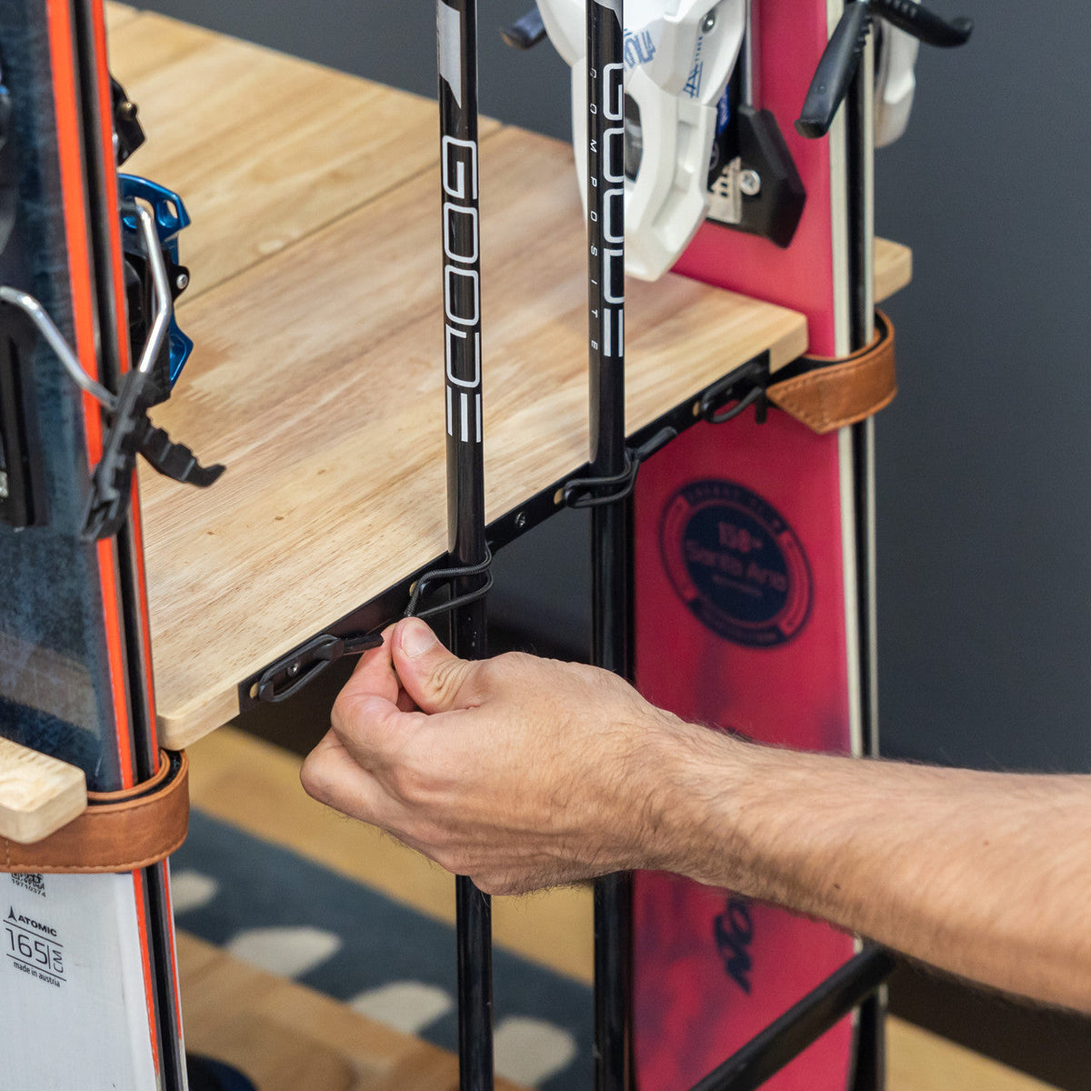 Silverton Ski Rack | Holds 4 Pairs of Skis