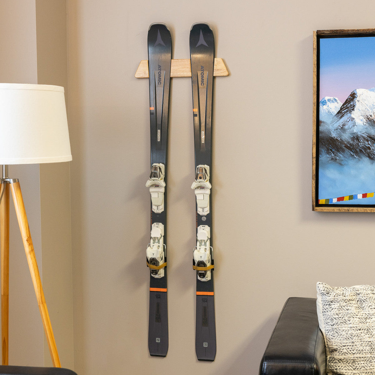 Vail Ski Display | Minimalist Wood Rack | Small
