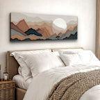 Abstract Mountain Landscape Canvas Wall Art