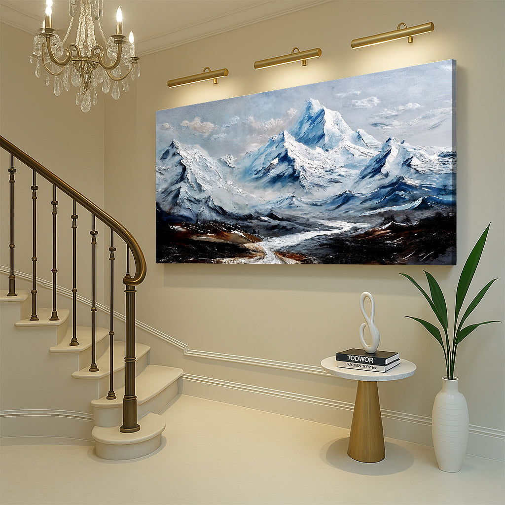 Snowy Peak Canvas Wall Art