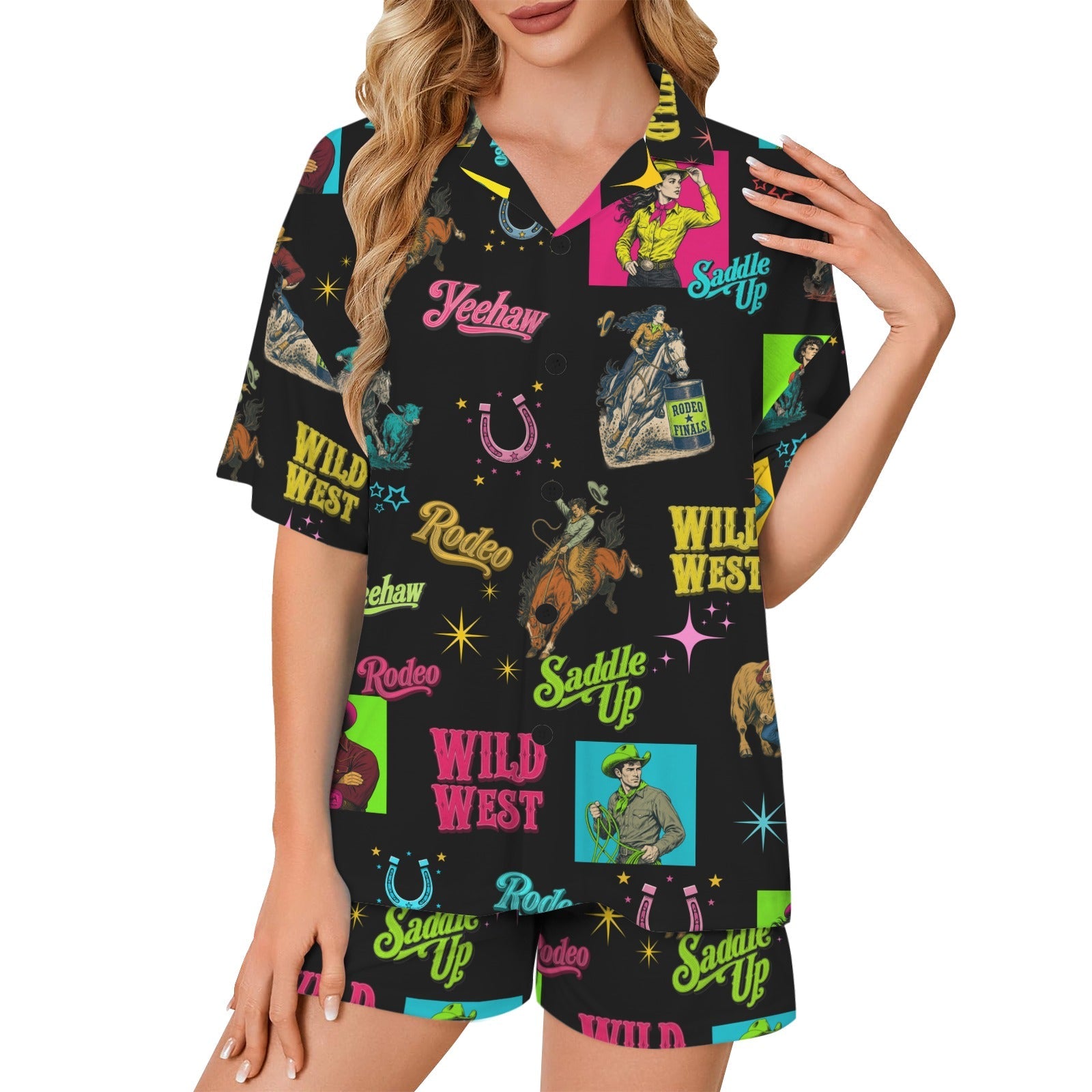 The Last Roundup Short Pajama Set