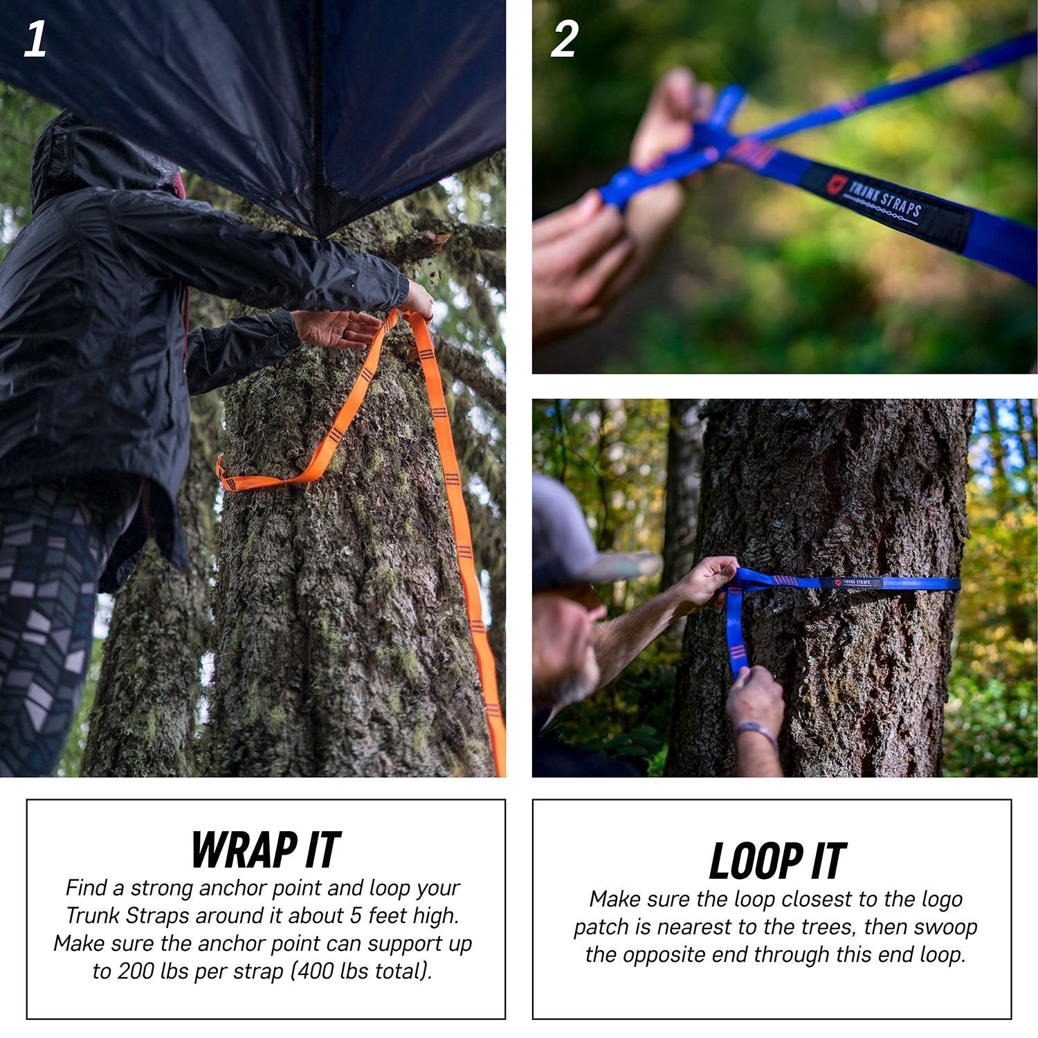 Trunk Straps Hammock Suspension Straps