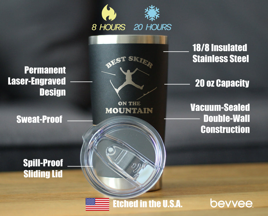 Best Skier on the Mountain Tumbler