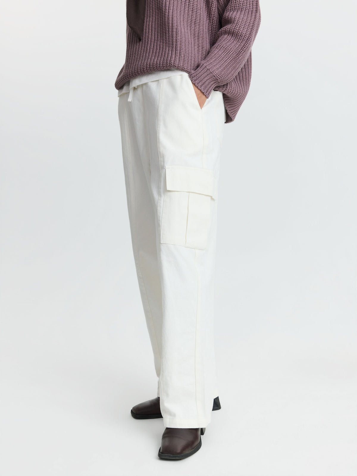 Women's Undyed Organic Cotton Cargo Trousers | The Simple Folk