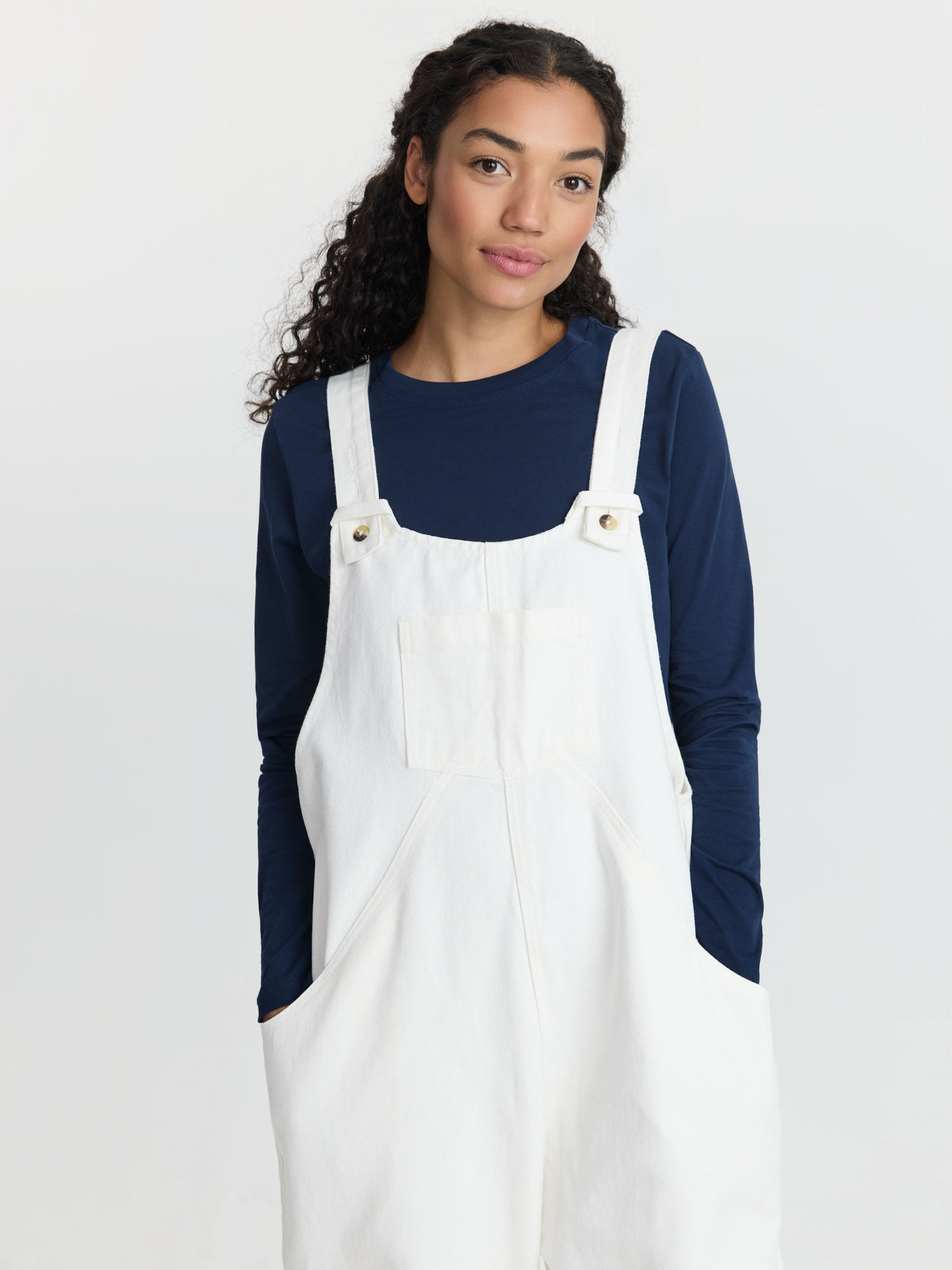 The Oversized Denim Dungaree Women