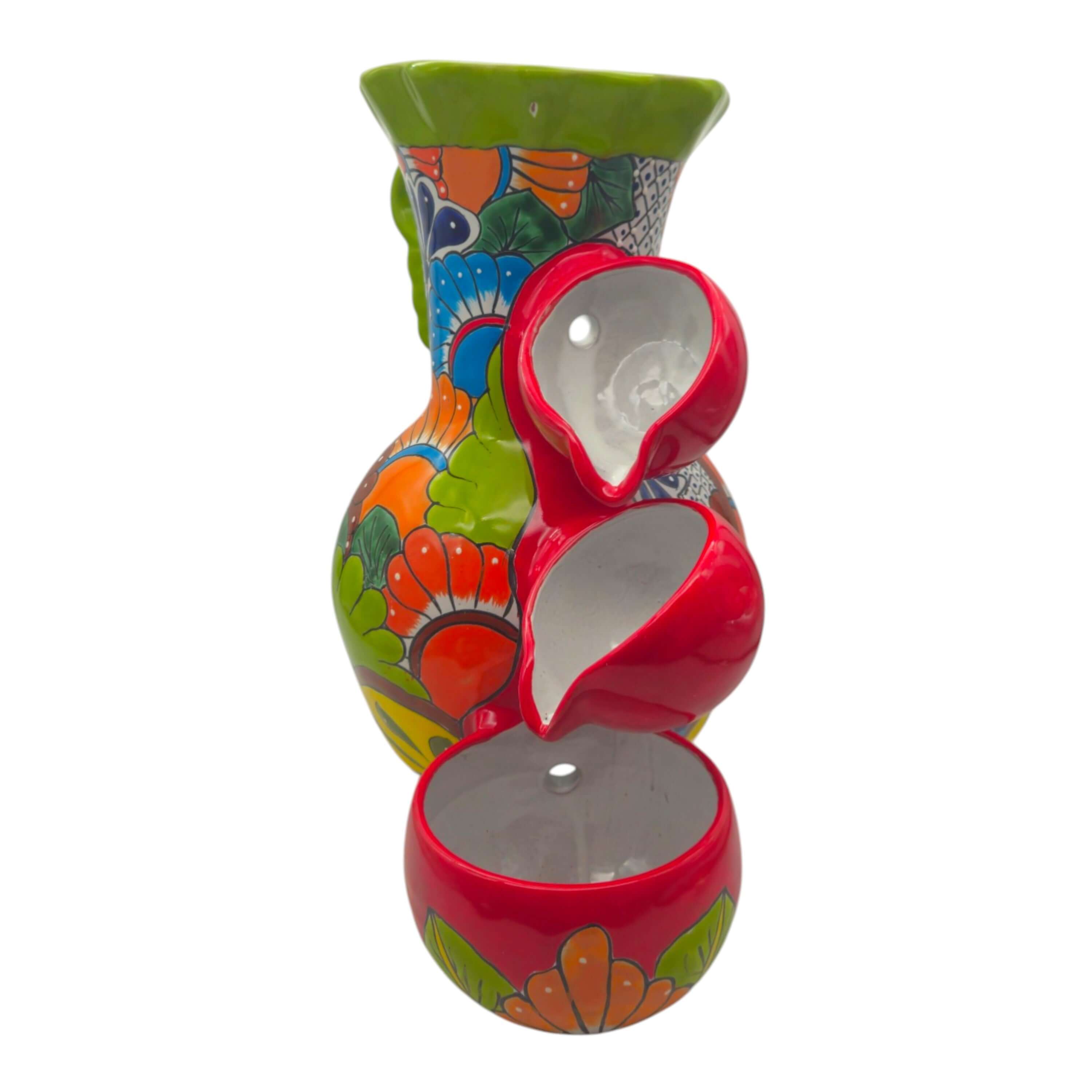 Green Rim Talavera Tabletop Fountain