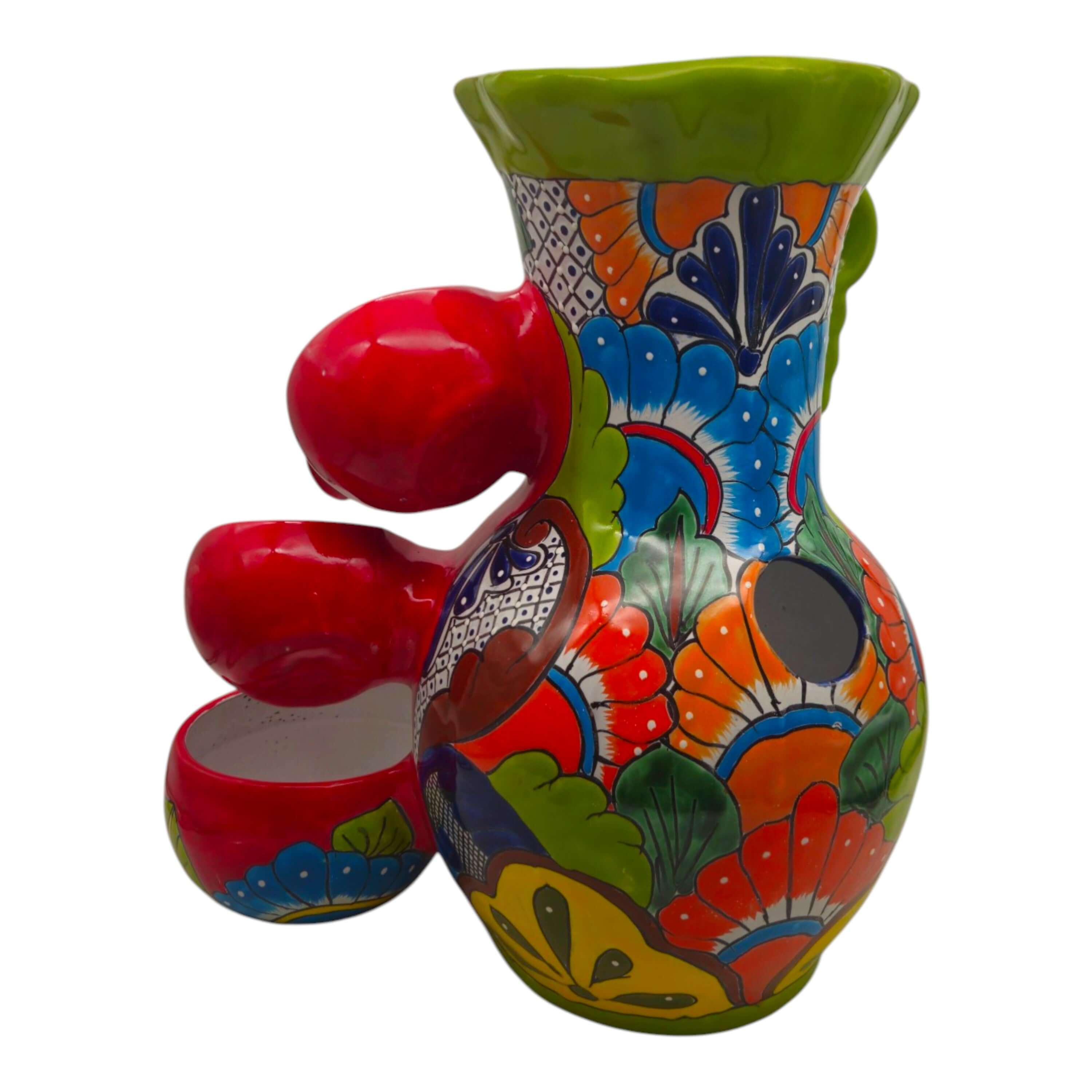 Green Rim Talavera Tabletop Fountain