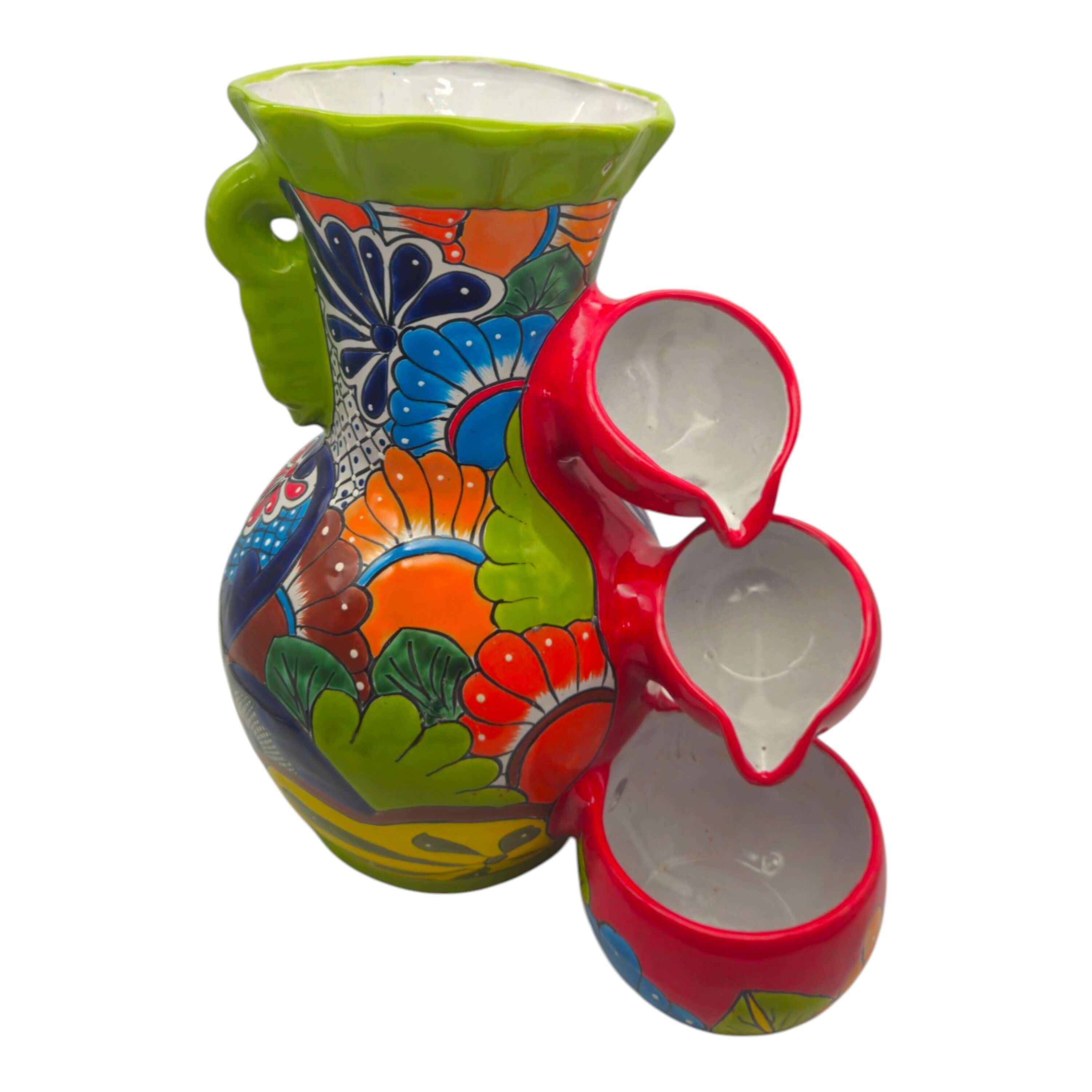 Green Rim Talavera Tabletop Fountain