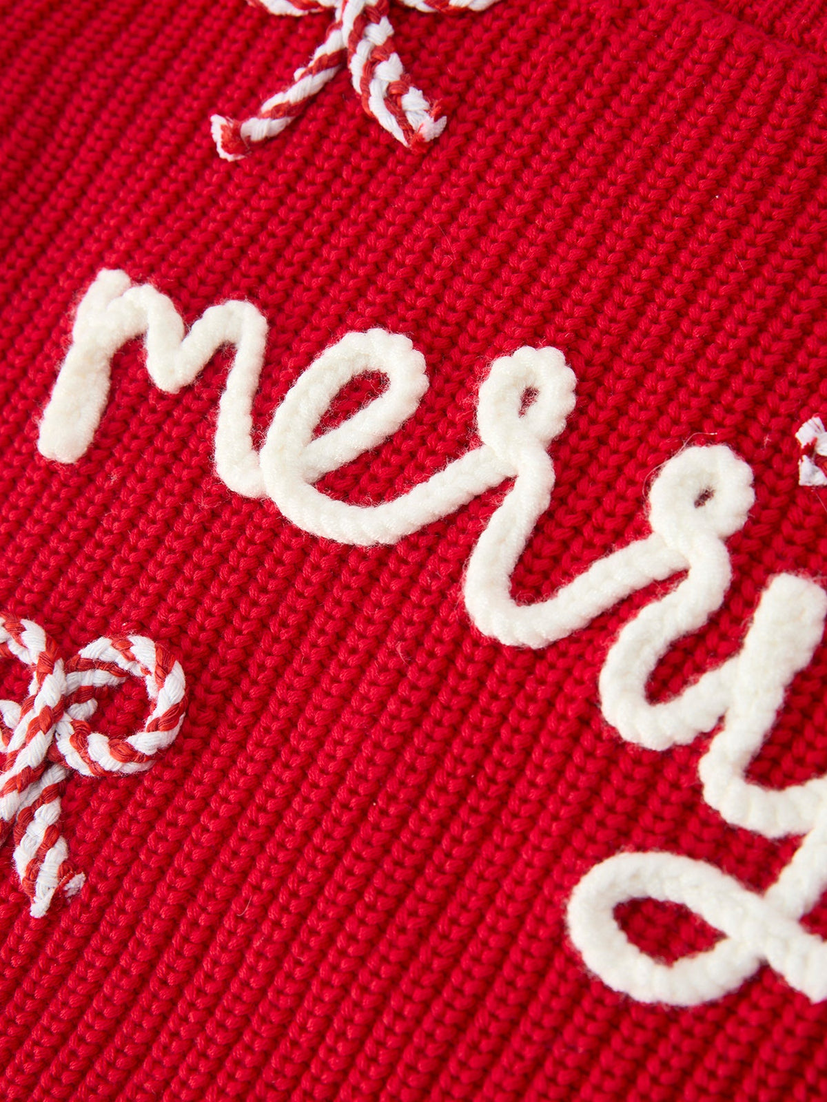 Mom & Me Red Merry Christmas Pullover Sweaters | Kids & Adults