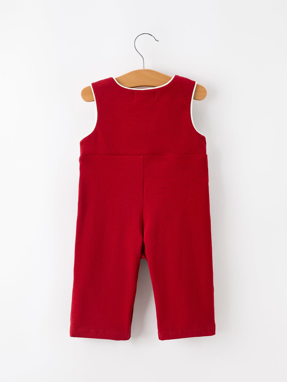 Baby Boys’ Red Reindeer Smocked Christmas Jon Jon