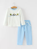 Boys Christmas Nativity Smocked Outfit | Long Sleeve Top & Pants