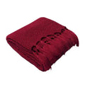 Warm Red Cabin Knit Throw