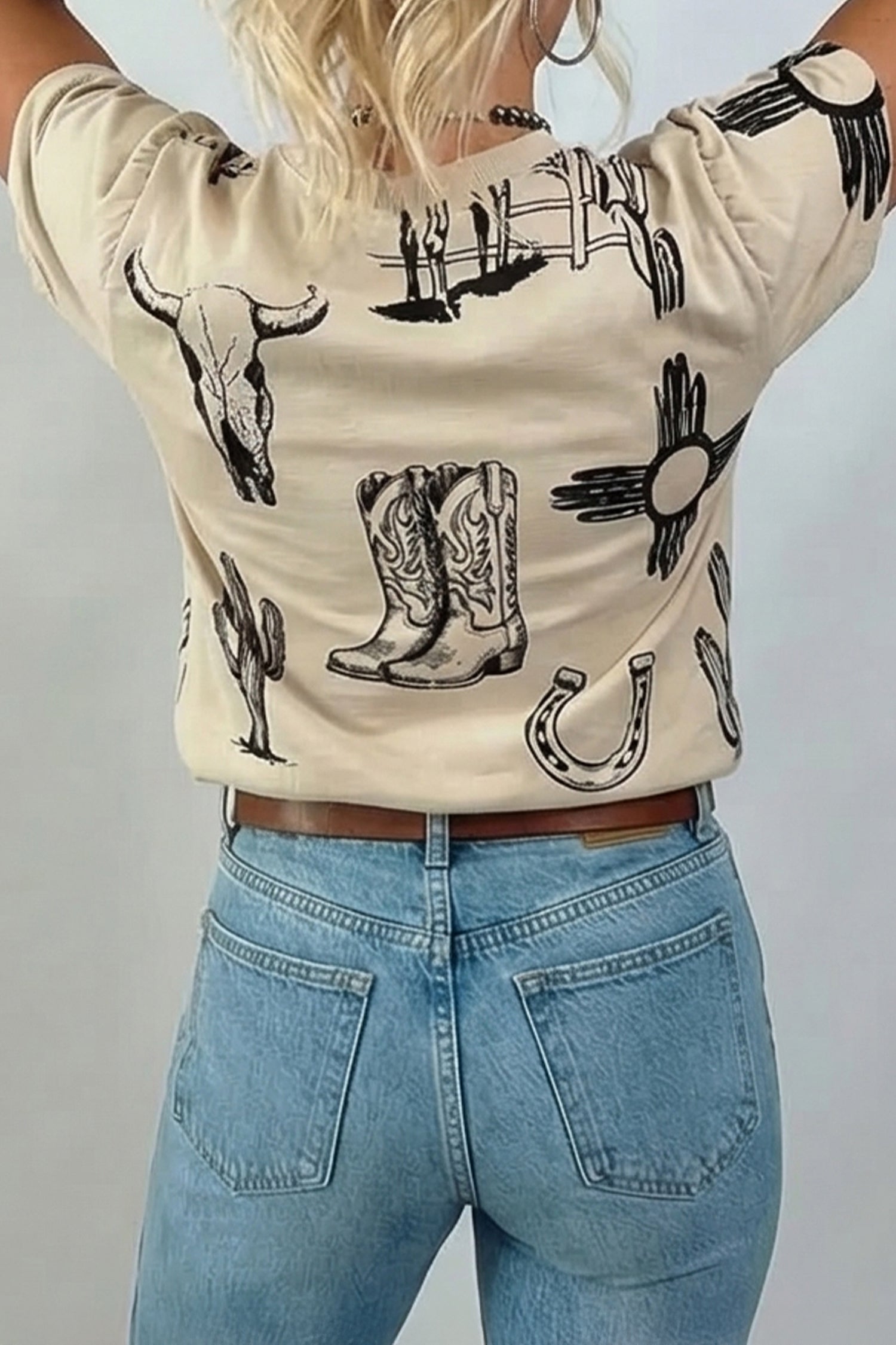 Women's Western Print Tee