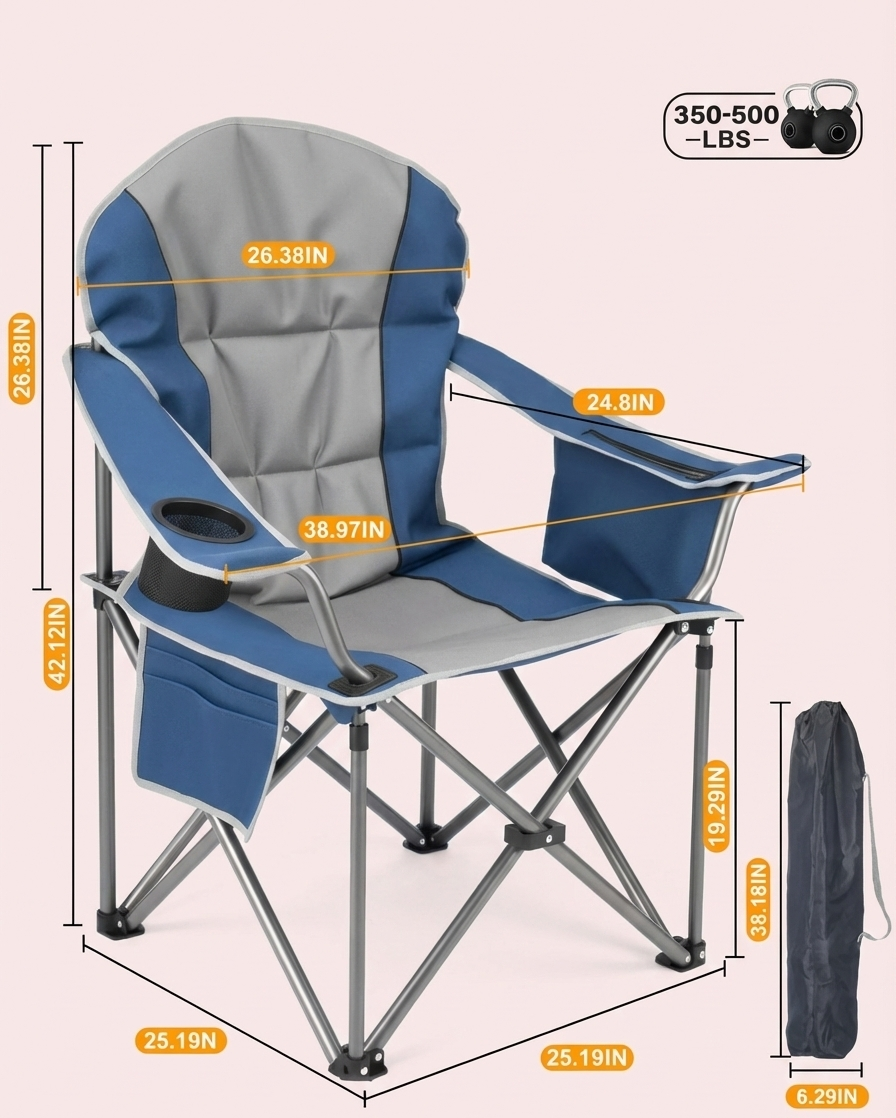 Heavy Duty Folding Camping Chair
