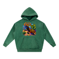 Snow Wash Fleece Oversize Hoodie