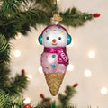 2026 Snowman Ice Cream Cone Christmas Ornament