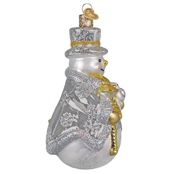 Sterling Snowman Christmas Ornament