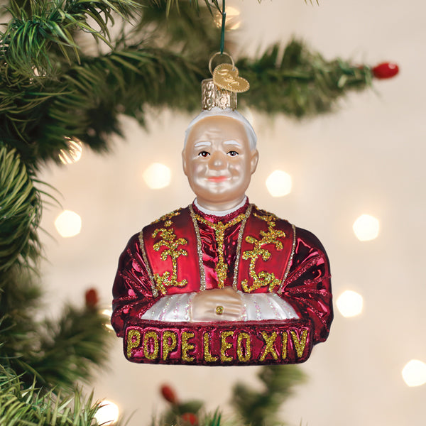 Pope Leo XIV Christmas Ornament