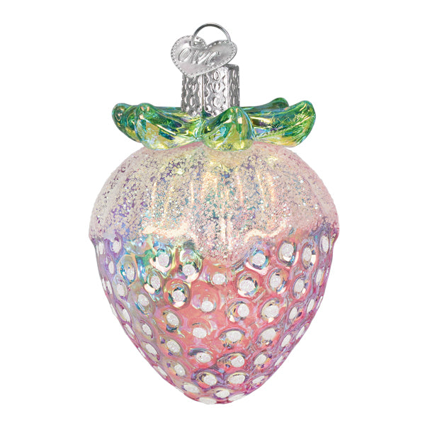 Shimmering Strawberry Christmas Ornament