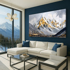Golden Mountain Canvas Wall Art