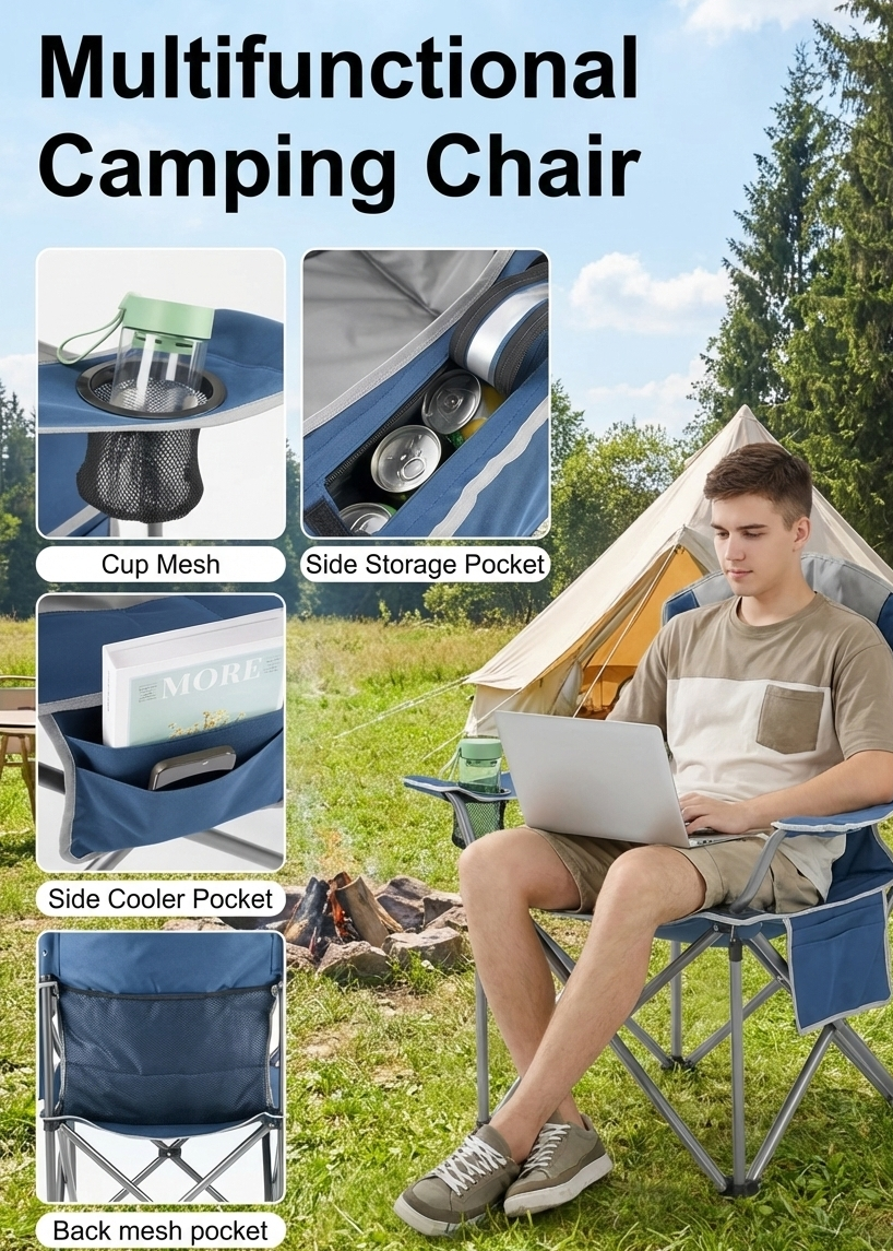 Heavy Duty Folding Camping Chair