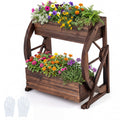 Two-Tier Rustic Wagon Garden Bed