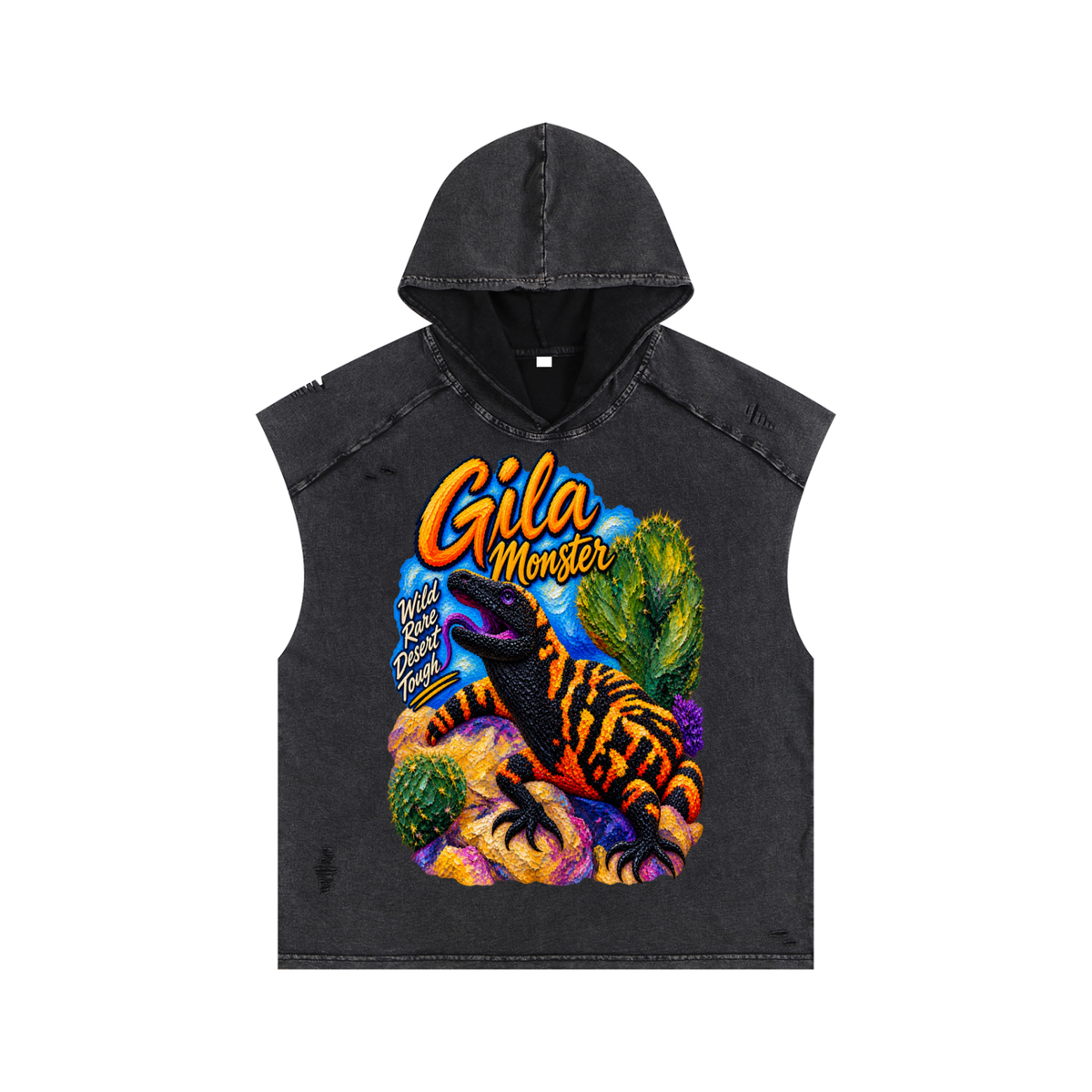 Adult Gila Monster Hooded Tank Top