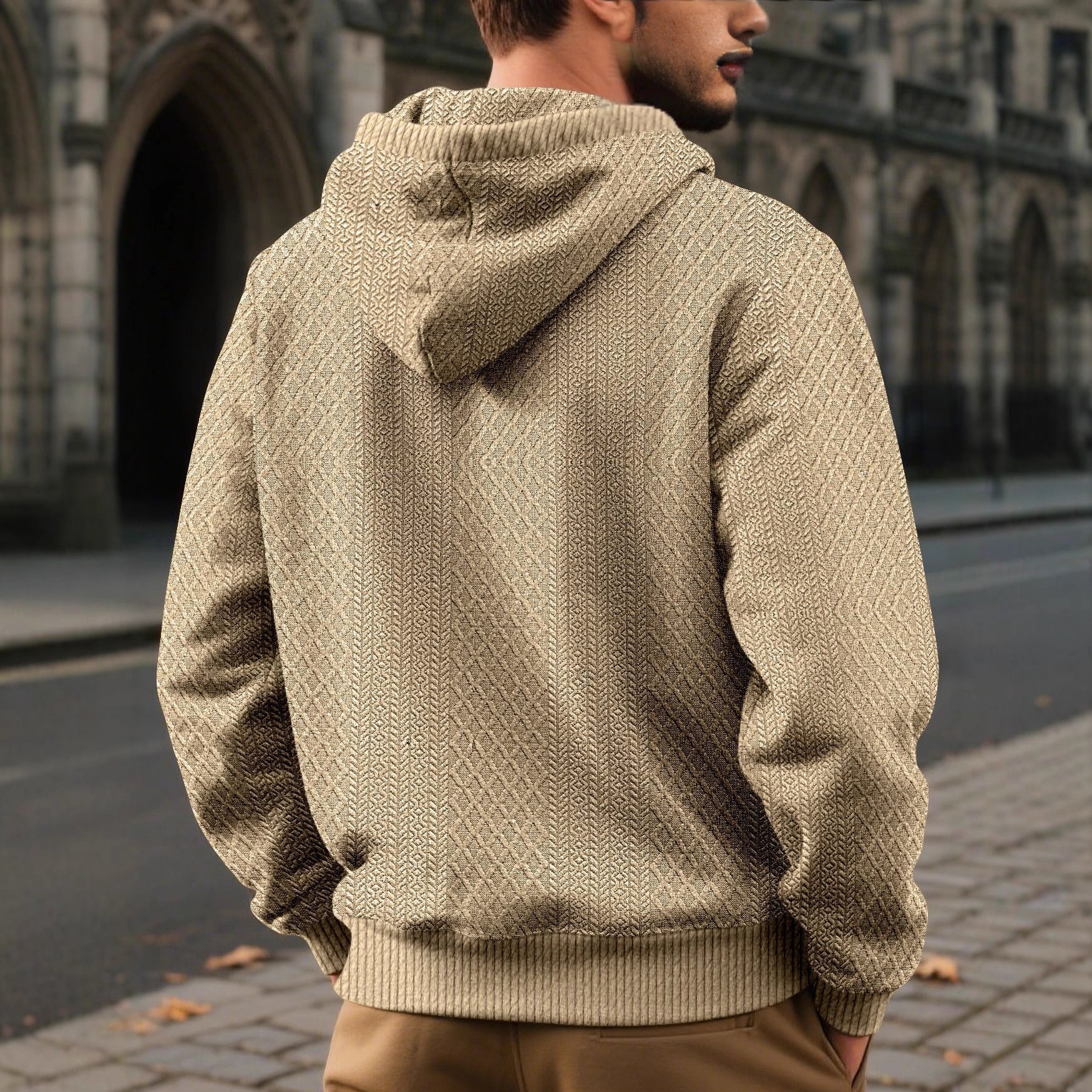 Men's Mountain Jacquard Fleece Hoodie