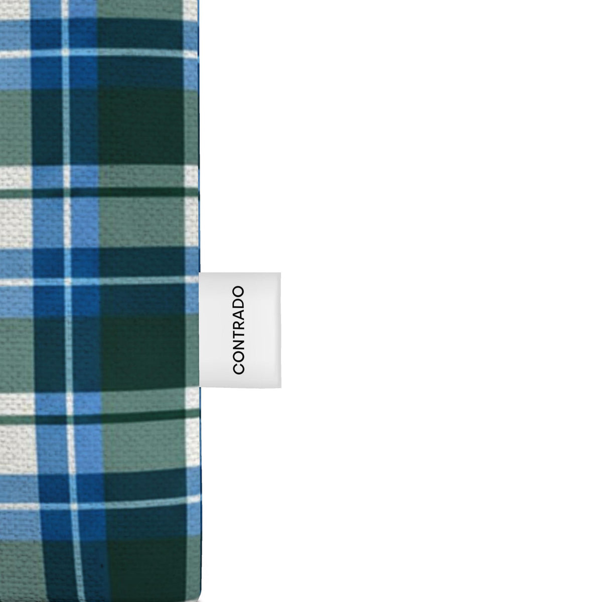 Green Blue Plaid Tote Bag, Tartan Shopper, Mountain Cabin Bag, Preppy
