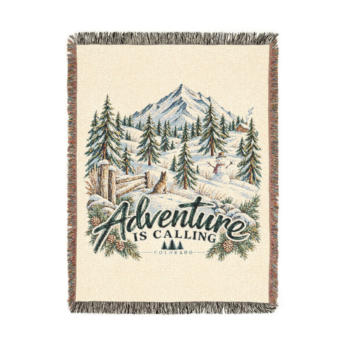 Adventure Is Calling Woven Blanket