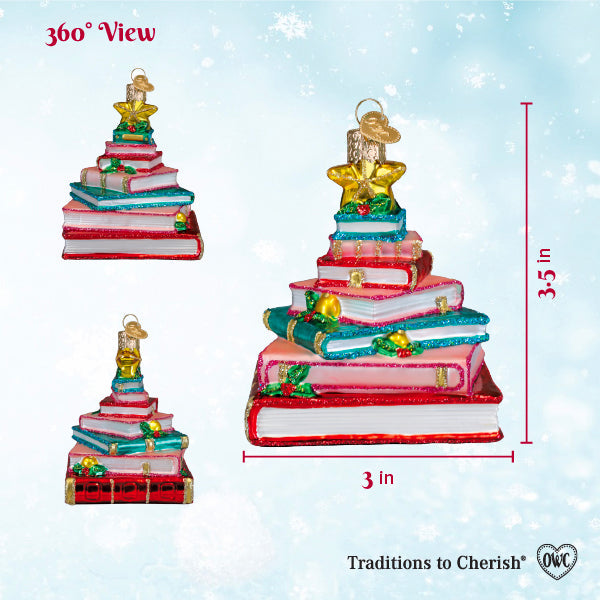 Book Club Tree Christmas Ornament