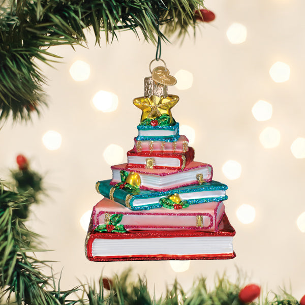Book Club Tree Christmas Ornament