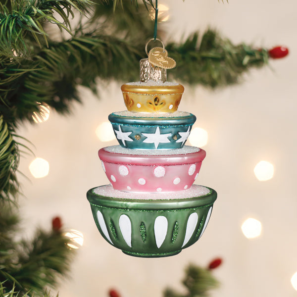 Stacked Mixing Bowls Christmas Ornament