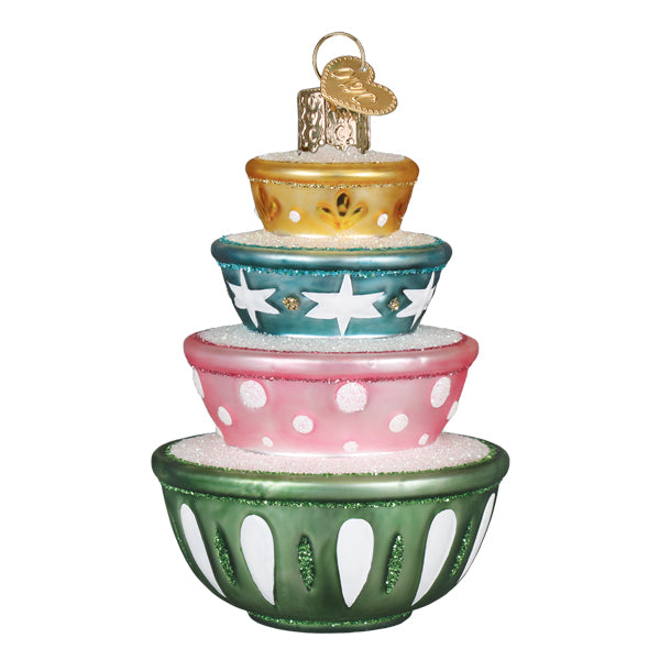 Stacked Mixing Bowls Christmas Ornament