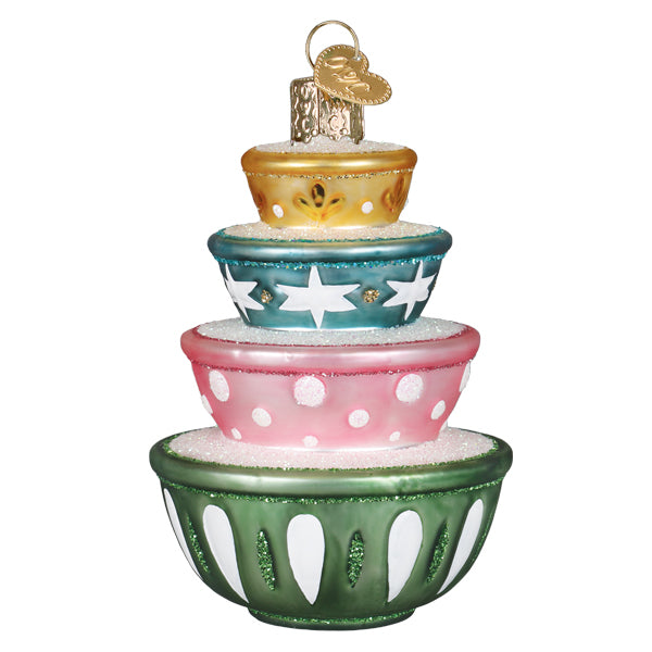 Stacked Mixing Bowls Christmas Ornament