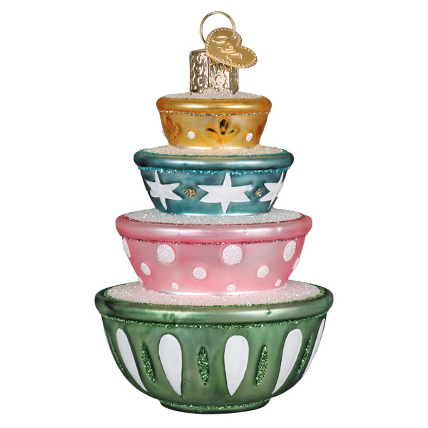 Stacked Mixing Bowls Christmas Ornament