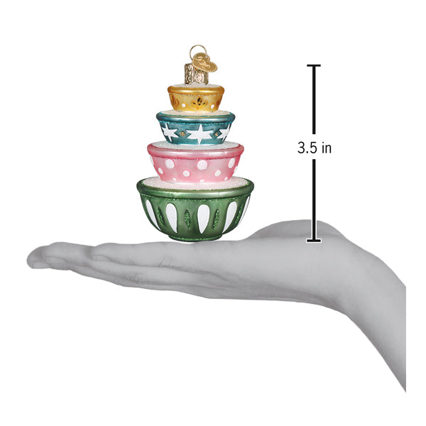 Stacked Mixing Bowls Christmas Ornament