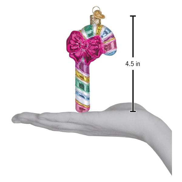 Pastel Candy Cane Christmas Ornament