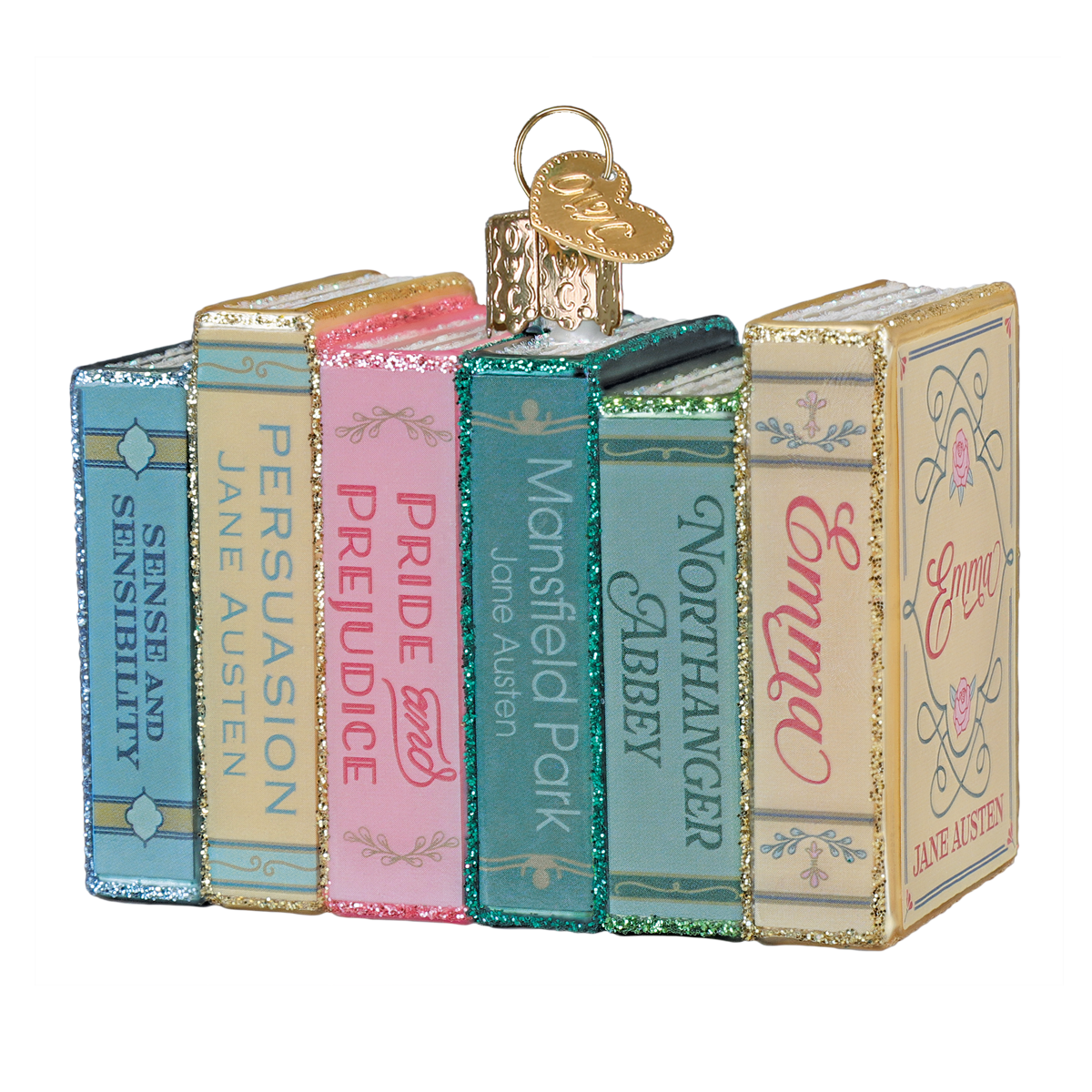 Jane Austen Books Christmas Ornament