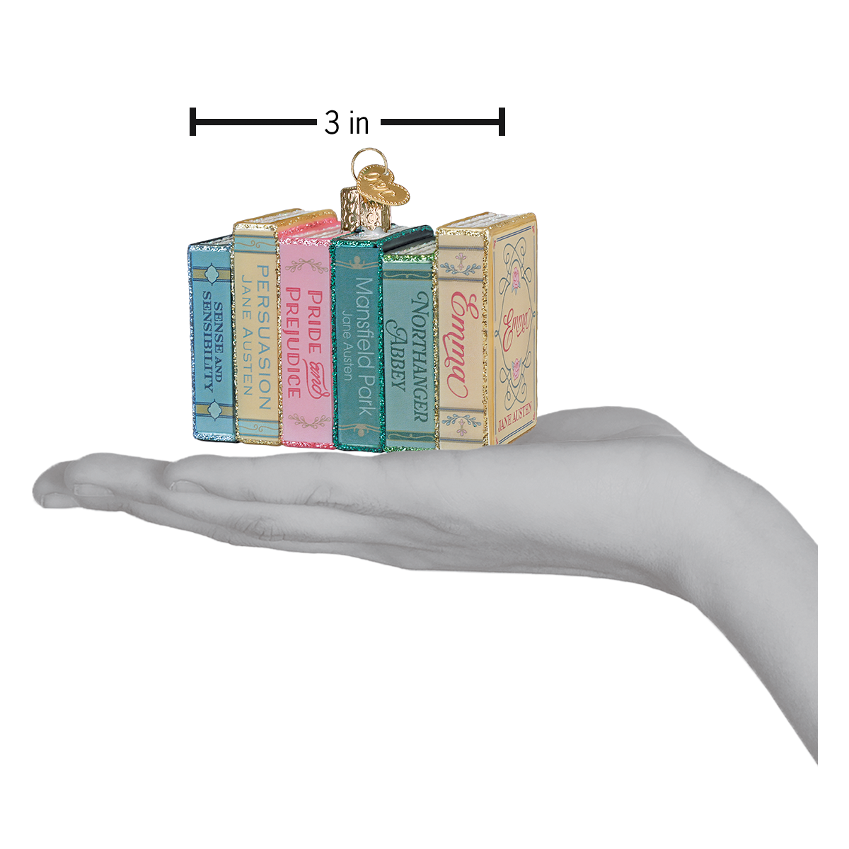 Jane Austen Books Christmas Ornament