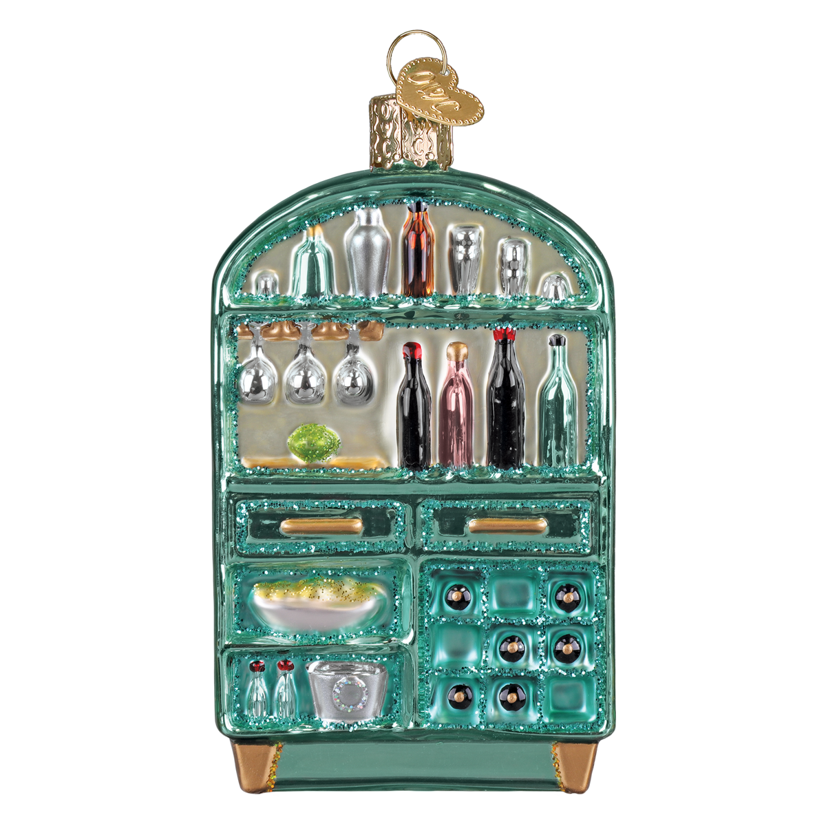 Cabinet of Cheers Christmas Ornament