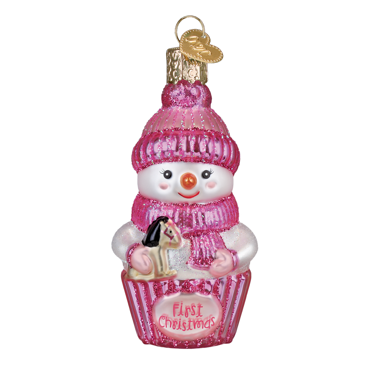 Snow Baby Cupcake Girl Christmas Ornament