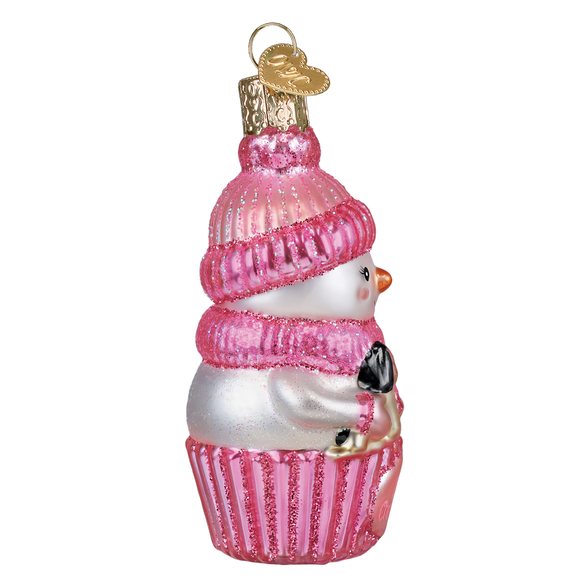 Snow Baby Cupcake Girl Christmas Ornament