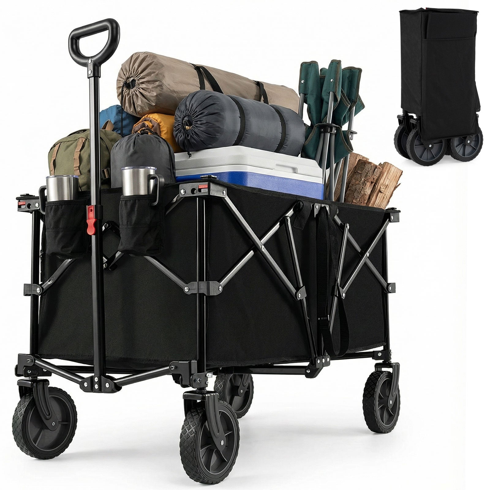 Heavy-Duty Collapsible Wagon Cart