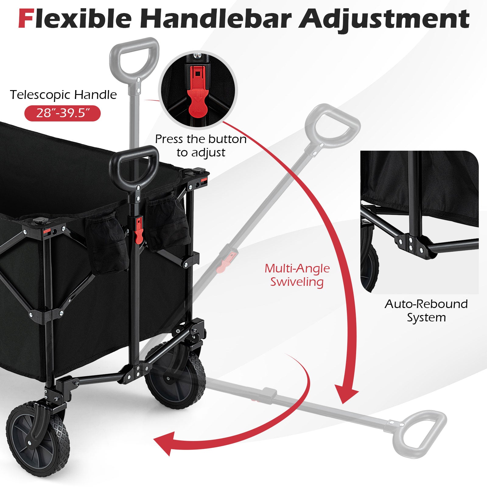Heavy-Duty Collapsible Wagon Cart