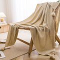 Handmade Tassel Throw Blanket