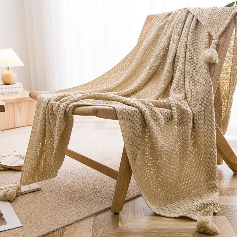 Handmade Tassel Throw Blanket