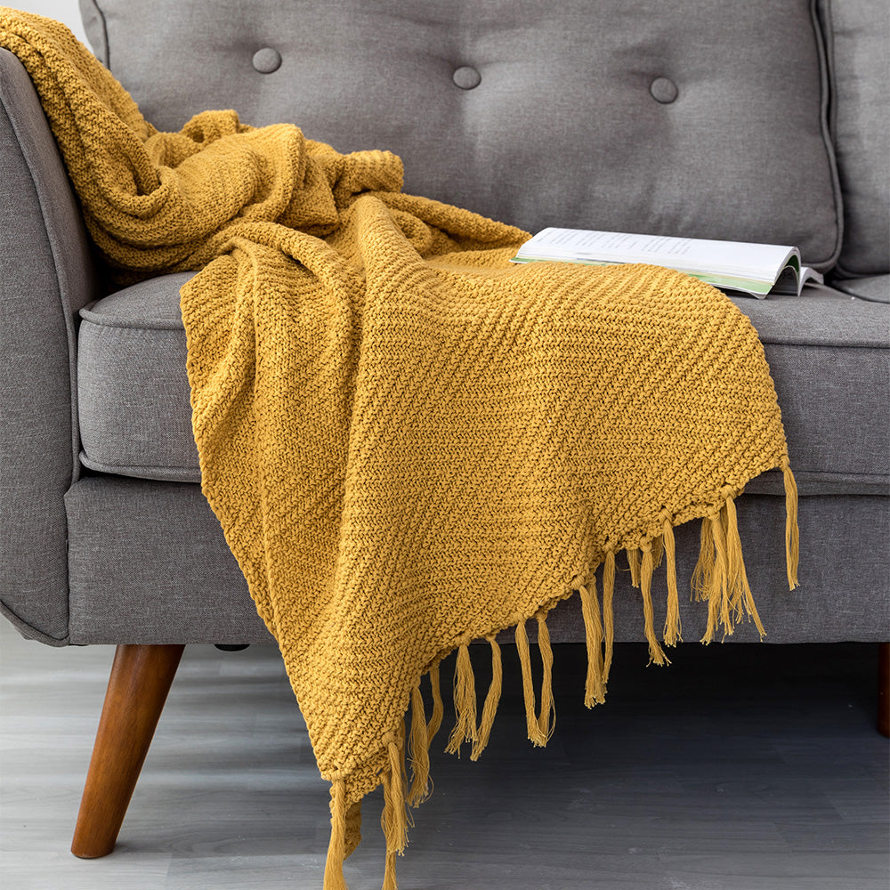 Nordic Cotton Tassel Blanket